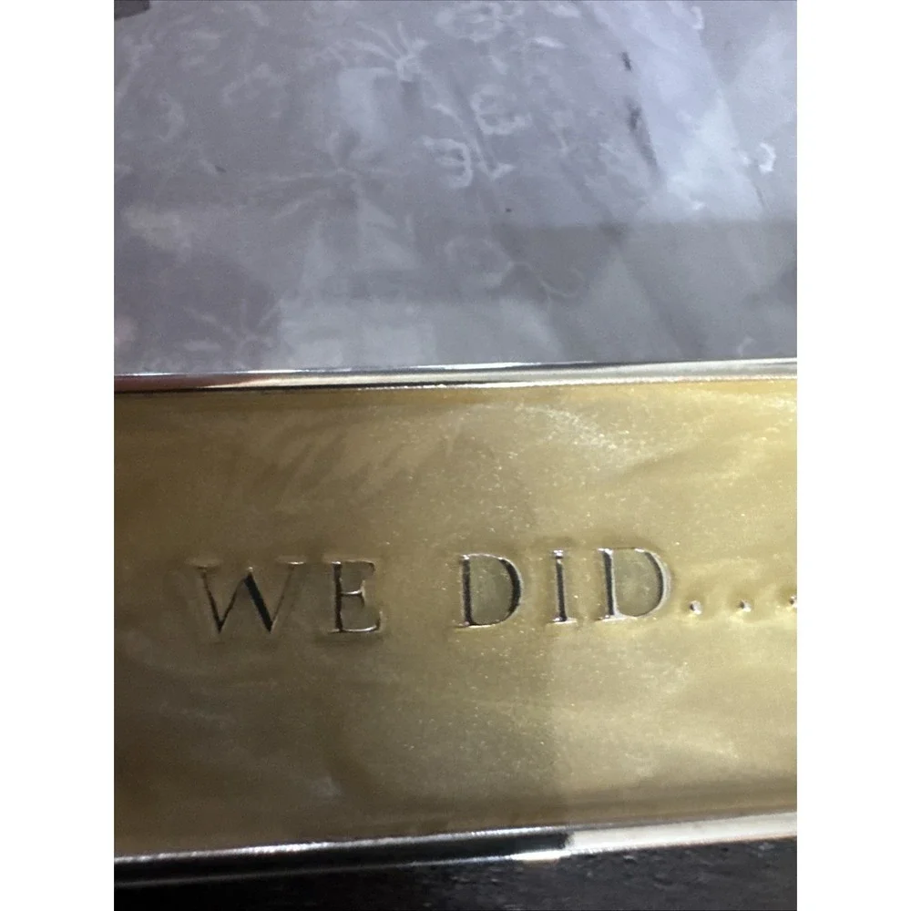 Hallmark WE DID...WE STILL DO Anniversary Pearl Enamel Double Picture Frame 4x6